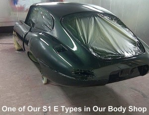 E Type Jaguar S1 4.2 FHC BRG - Rebuilt By Lanes Cars E Type Jaguar Specialist